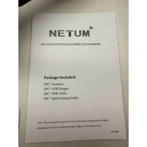 NETUM Bluetooth Barcode Scanner, Compatible with 2.4G Wireless & Bluetooth *READ - Picture 4 of 12